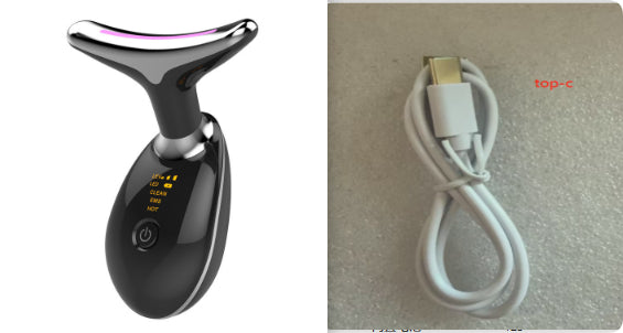 Masseur Cou EMS – Lifting Thermique & Anti-Rides Microcourant
