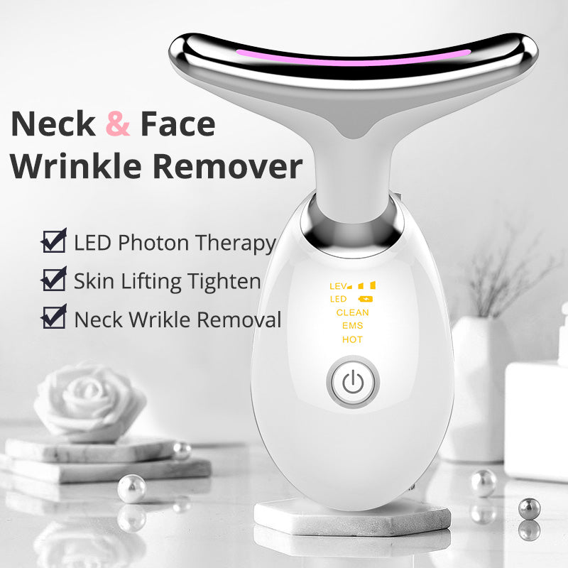 Masseur Cou EMS – Lifting Thermique & Anti-Rides Microcourant