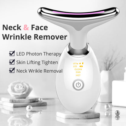 Masseur Cou EMS Anti-Âge – Chaleur & Microcourant