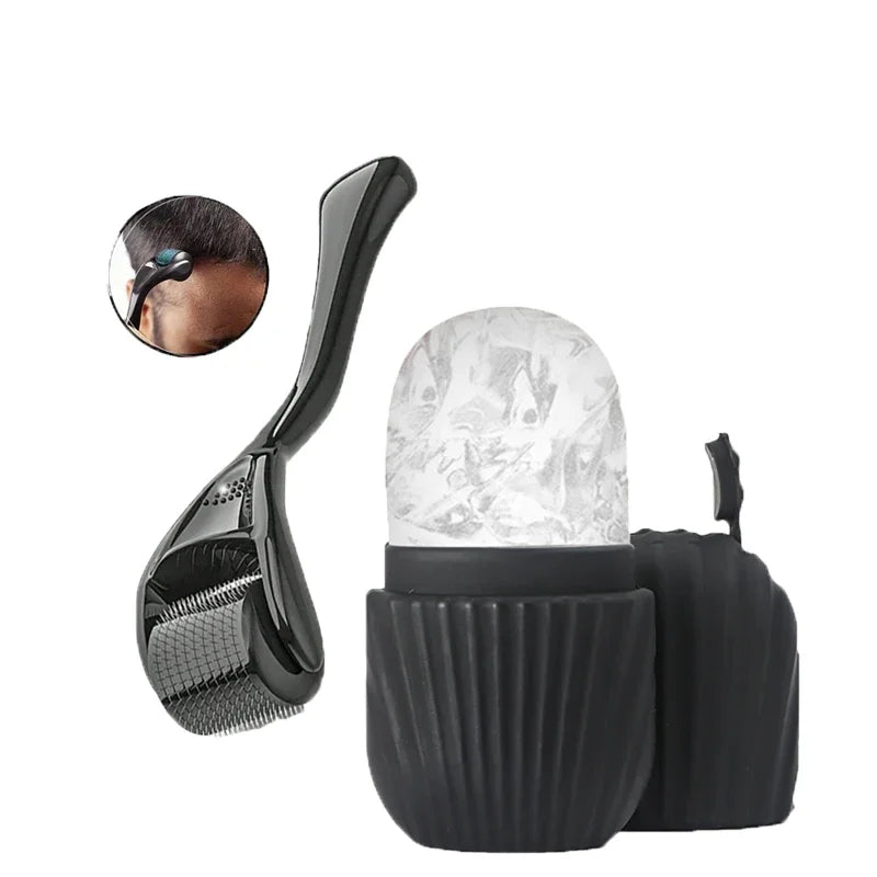 Ice Face Roller & Gua Sha Set For Facial Massage