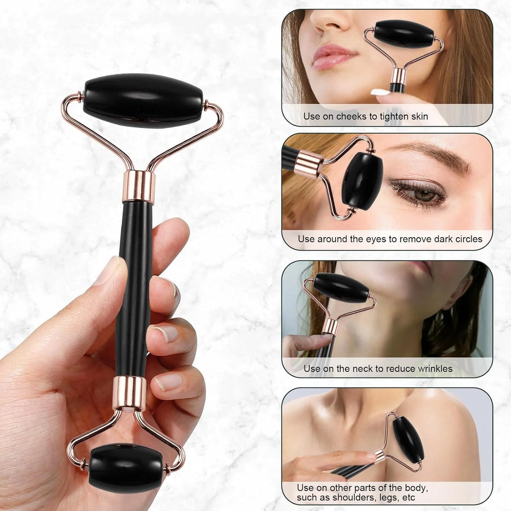 Ice Face Roller & Gua Sha Set For Facial Massage