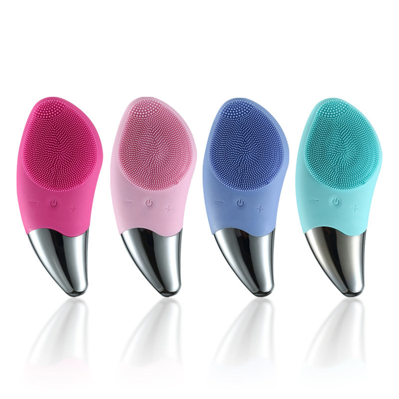 Brosse Nettoyante Visage Silicone – Vibrations Ultrasoniques 4 Vitesses