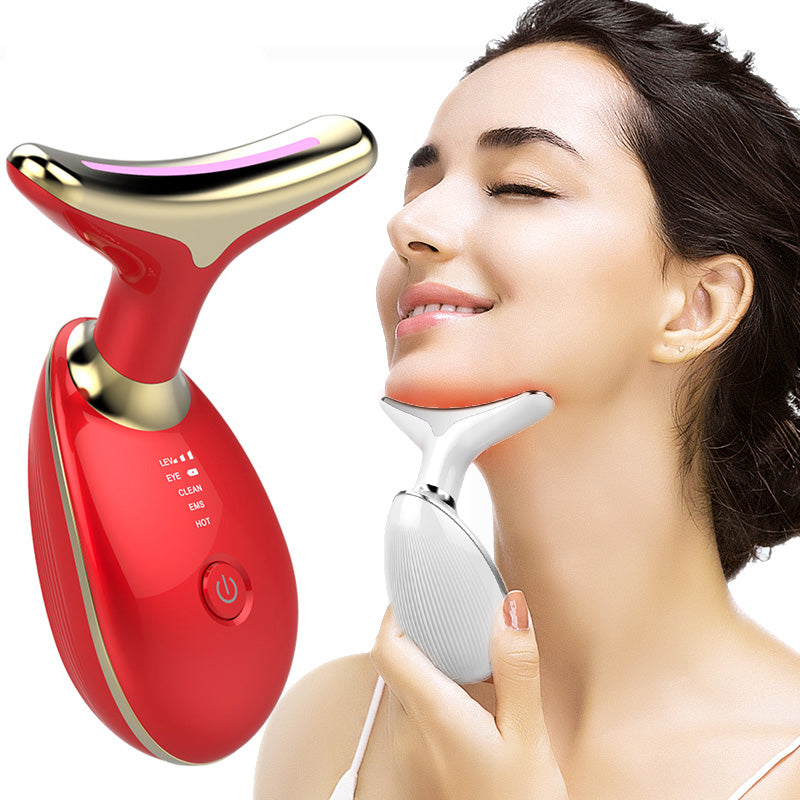 Masseur Cou EMS – Lifting Thermique & Anti-Rides Microcourant